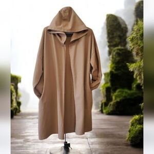 Tan Hooded Women's Coat